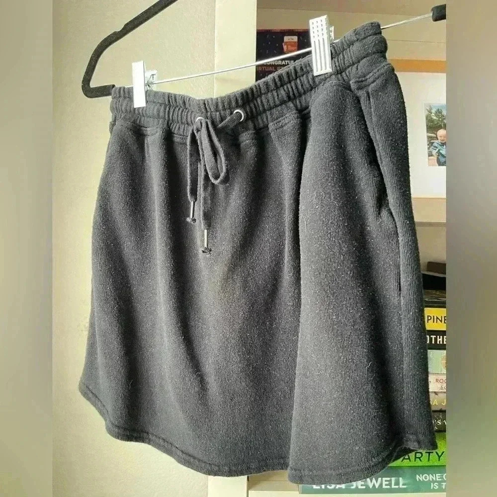 Black Splendid Drawstring Mini Skirt - Picture 3 of 5